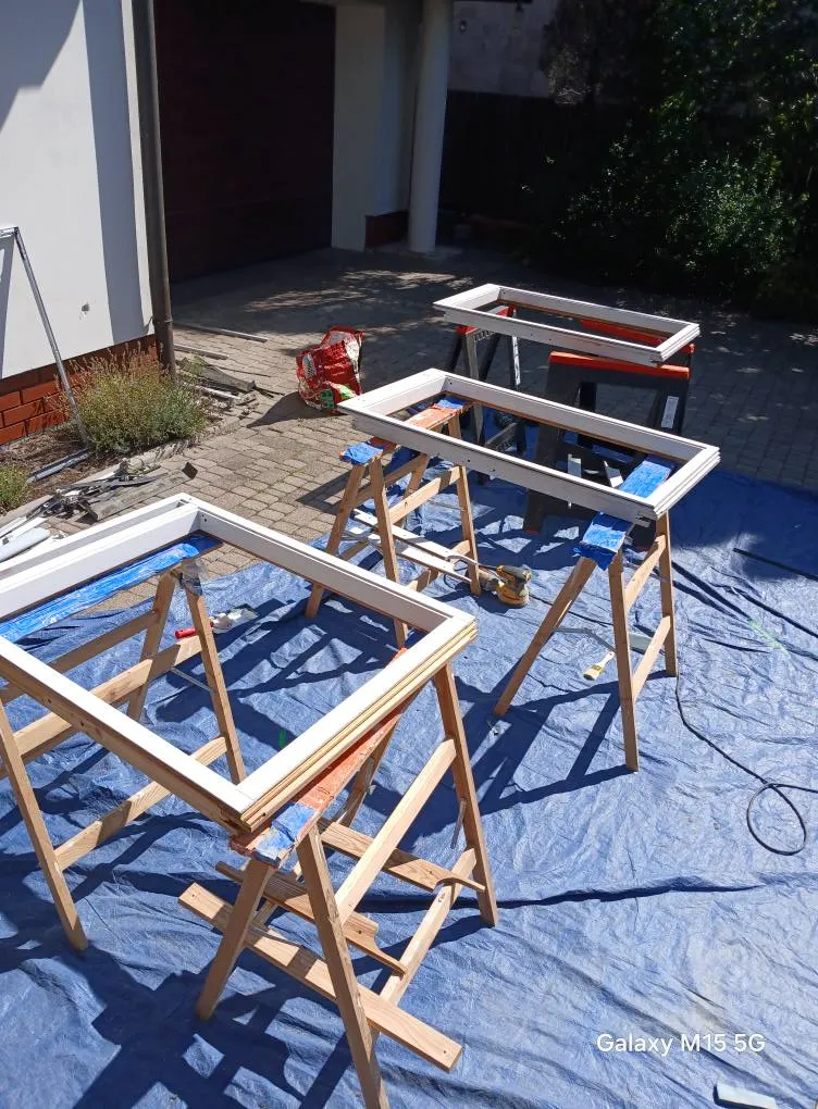 Naprawa okna dachowego etap prac