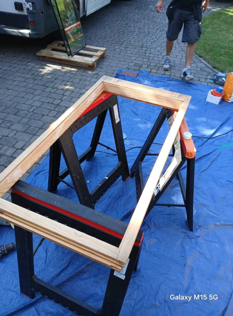 Przygotowanie ramy okiennej