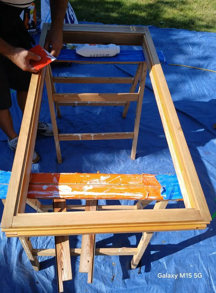 Obsadzanie okna etap