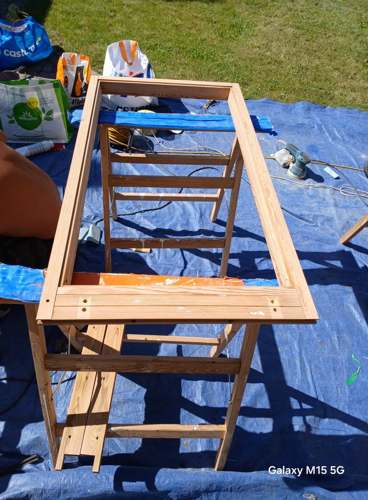 Obsadzanie okna etap